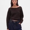 CashSoft Stretch-Kurzpullover mit Laternenärmeln CashSoft Stretch-Kurzpullover mit Laternenärmeln