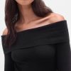CashSoft Stretch Off-Shoulder Midi-Pulloverkleid CashSoft Stretch Off-Shoulder Midi-Pulloverkleid