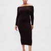 CashSoft Stretch Off-Shoulder Midi-Pulloverkleid CashSoft Stretch Off-Shoulder Midi-Pulloverkleid