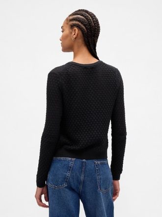 CashSoft Stretch-Pointelle-Cardigan