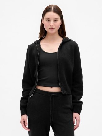CashSoft Sweater Kapuzenjacke mit Reißverschluss