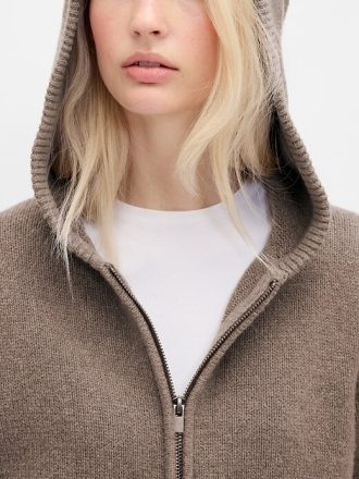 CashSoft Sweater Kapuzenjacke mit Reißverschluss