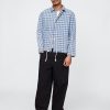 Coaches-Jacke aus Denim mit Karomuster Coaches-Jacke aus Denim mit Karomuster