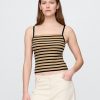 Crop-Tanktop mit Rippenpullover Crop-Tanktop mit Rippenpullover