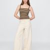 Crop-Tanktop mit Rippenpullover Crop-Tanktop mit Rippenpullover