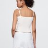Crop-Tanktop mit Rippenpullover Crop-Tanktop mit Rippenpullover