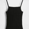 Crop-Tanktop mit Rippenpullover Crop-Tanktop mit Rippenpullover