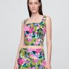 Crop Top aus Leinenmischung Crop Top aus Leinenmischung