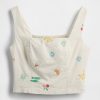 Crop Top aus Leinenmischung Crop Top aus Leinenmischung