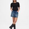 Crop-Top aus Pointelle-Pullover aus Leinenmischung Crop-Top aus Pointelle-Pullover aus Leinenmischung