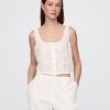 Crop Top mit gerafftem Saum Crop Top mit gerafftem Saum