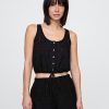 Crop Top mit gerafftem Saum Crop Top mit gerafftem Saum