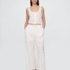 Crop Top mit gerafftem Saum Crop Top mit gerafftem Saum