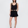 Crop Top mit gerafftem Saum Crop Top mit gerafftem Saum