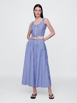 Crop Top mit gerafftem Saum