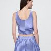 Crop Top mit gerafftem Saum Crop Top mit gerafftem Saum