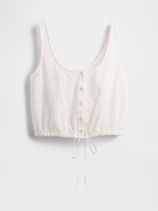 Crop Top mit gerafftem Saum Crop Top mit gerafftem Saum