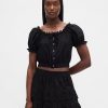 Crop Top mit Ösen Crop Top mit Ösen