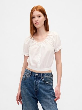 Crop Top mit Ösen