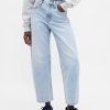 Cropped Barrel Jeans mit hohem Bund Cropped Barrel Jeans mit hohem Bund