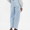 Cropped Barrel Jeans mit hohem Bund Cropped Barrel Jeans mit hohem Bund