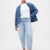 Cropped Barrel Jeans mit hohem Bund Cropped Barrel Jeans mit hohem Bund