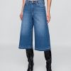Culotte-Jeans mit hohem Bund Culotte-Jeans mit hohem Bund