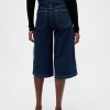 Culotte-Jeans mit hohem Bund Culotte-Jeans mit hohem Bund