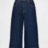 Culotte-Jeans mit hohem Bund Culotte-Jeans mit hohem Bund