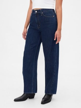 Curvy High Rise Barrel Jeans