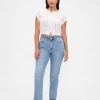 Curvy High Rise Slim Straight Jeans im 90er-Stil