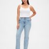 Curvy High Rise Slim Straight Jeans im 90er-Stil Curvy High Rise Slim Straight Jeans im 90er-Stil