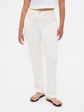 Curvy High Rise Slim Straight Jeans im 90er-Stil