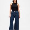 Curvy High Rise Stride Knöcheljeans mit weitem Bein Curvy High Rise Stride Knöcheljeans mit weitem Bein