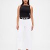 Curvy High Rise Stride Knöcheljeans mit weitem Bein Curvy High Rise Stride Knöcheljeans mit weitem Bein