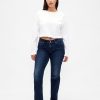 Curvy Low Rise Slim Straight Jeans im 90er-Stil Curvy Low Rise Slim Straight Jeans im 90er-Stil