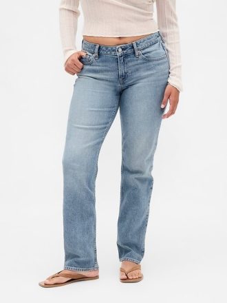 Curvy Low Rise Slim Straight Jeans im 90er-Stil