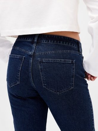 Curvy Low Rise Slim Straight Jeans im 90er-Stil