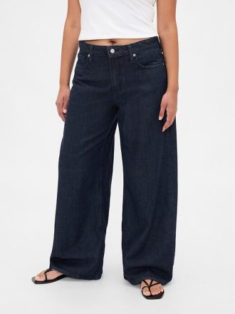 Curvy UltraSoft Baggy-Jeans mit mittlerer Leibhöhe