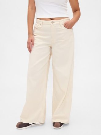 Curvy UltraSoft Baggy-Jeans mit mittlerer Leibhöhe