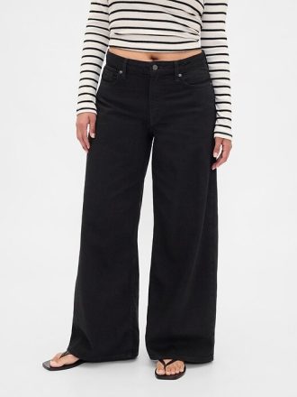 Curvy UltraSoft Baggy-Jeans mit mittlerer Leibhöhe
