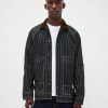Denim-Arbeitsjacke mit Streifen Denim-Arbeitsjacke mit Streifen