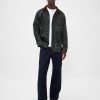 Denim-Arbeitsjacke mit Streifen Denim-Arbeitsjacke mit Streifen