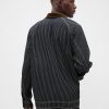 Denim-Arbeitsjacke mit Streifen Denim-Arbeitsjacke mit Streifen