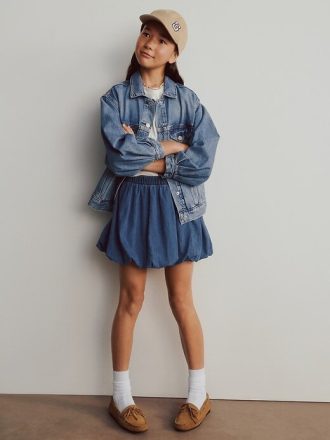 Denim-Ballerrock für Kinder