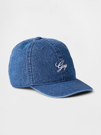 Denim-Baseballmütze mit Gap-Logo für Kinder