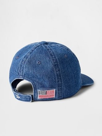 Denim-Baseballmütze mit Gap-Logo für Kinder