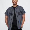 Denim-Baseballtrikot mit 1969-Logo Denim-Baseballtrikot mit 1969-Logo