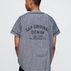 Denim-Baseballtrikot mit 1969-Logo Denim-Baseballtrikot mit 1969-Logo