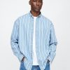 Denim-Hemd mit Streifenmuster für Erwachsene Denim-Hemd mit Streifenmuster für Erwachsene